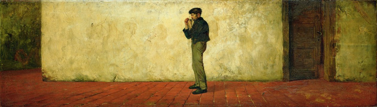 En korridor i det gamla anatomiska institutet i Weimar, 1882 av Hans Speckter