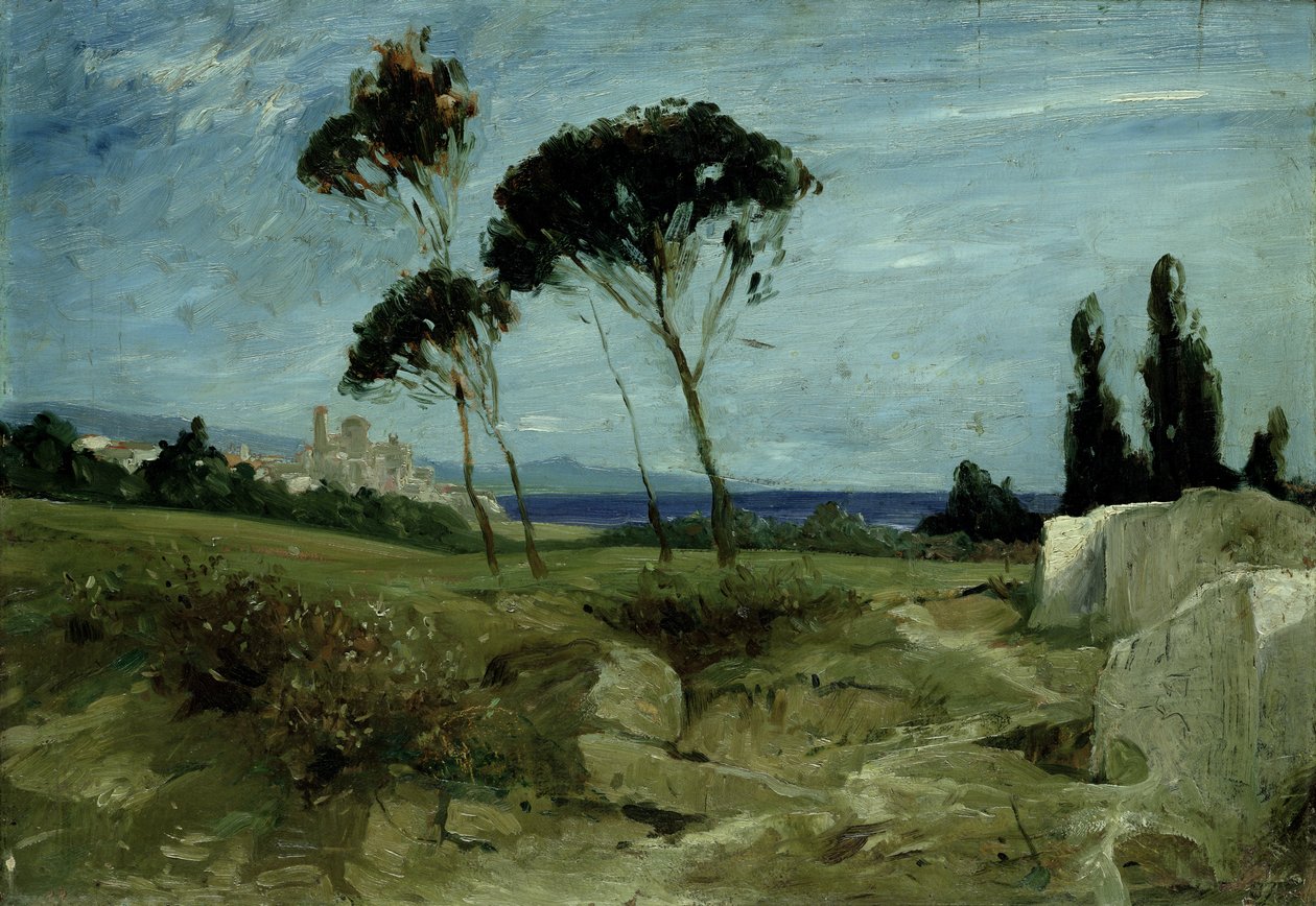 Landskap i Nettuno, 1887 av Hans Speckter