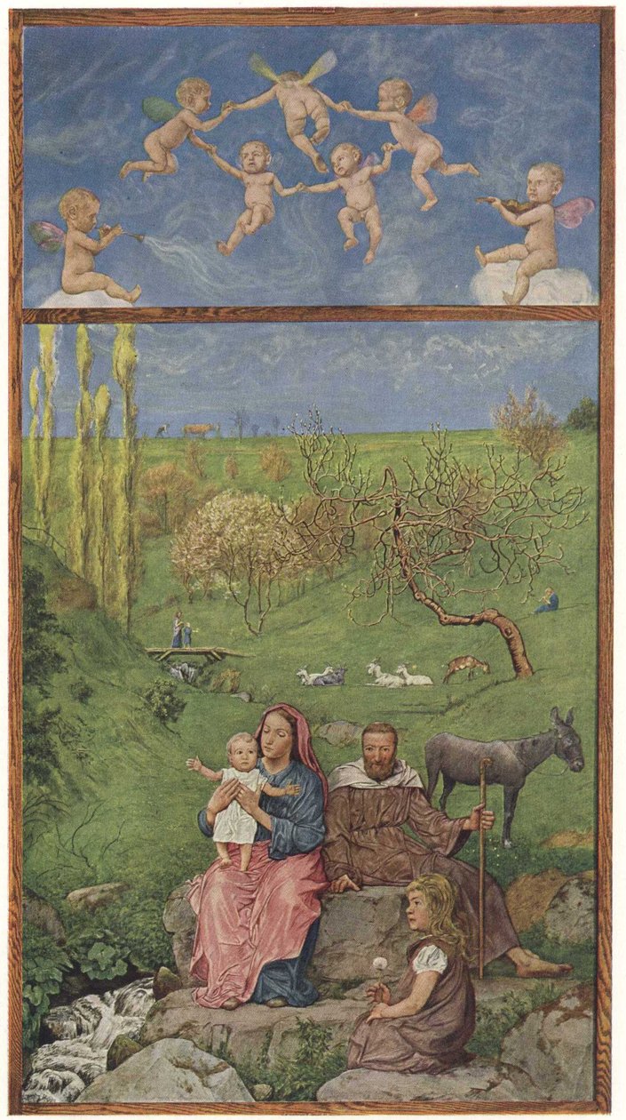The Rest on The Flight into Egypt av Hans Thoma