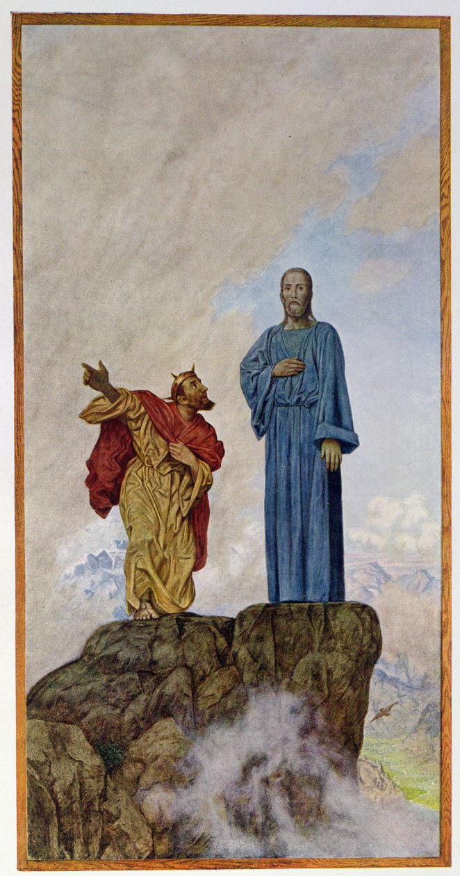 The Temptation of Christ, illustration från 