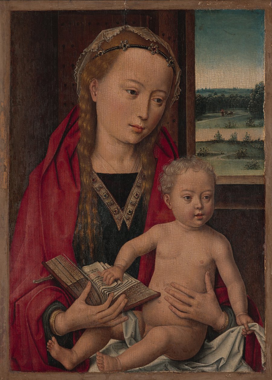 Jungfru och barn, c.1490-94 av Hans Memling