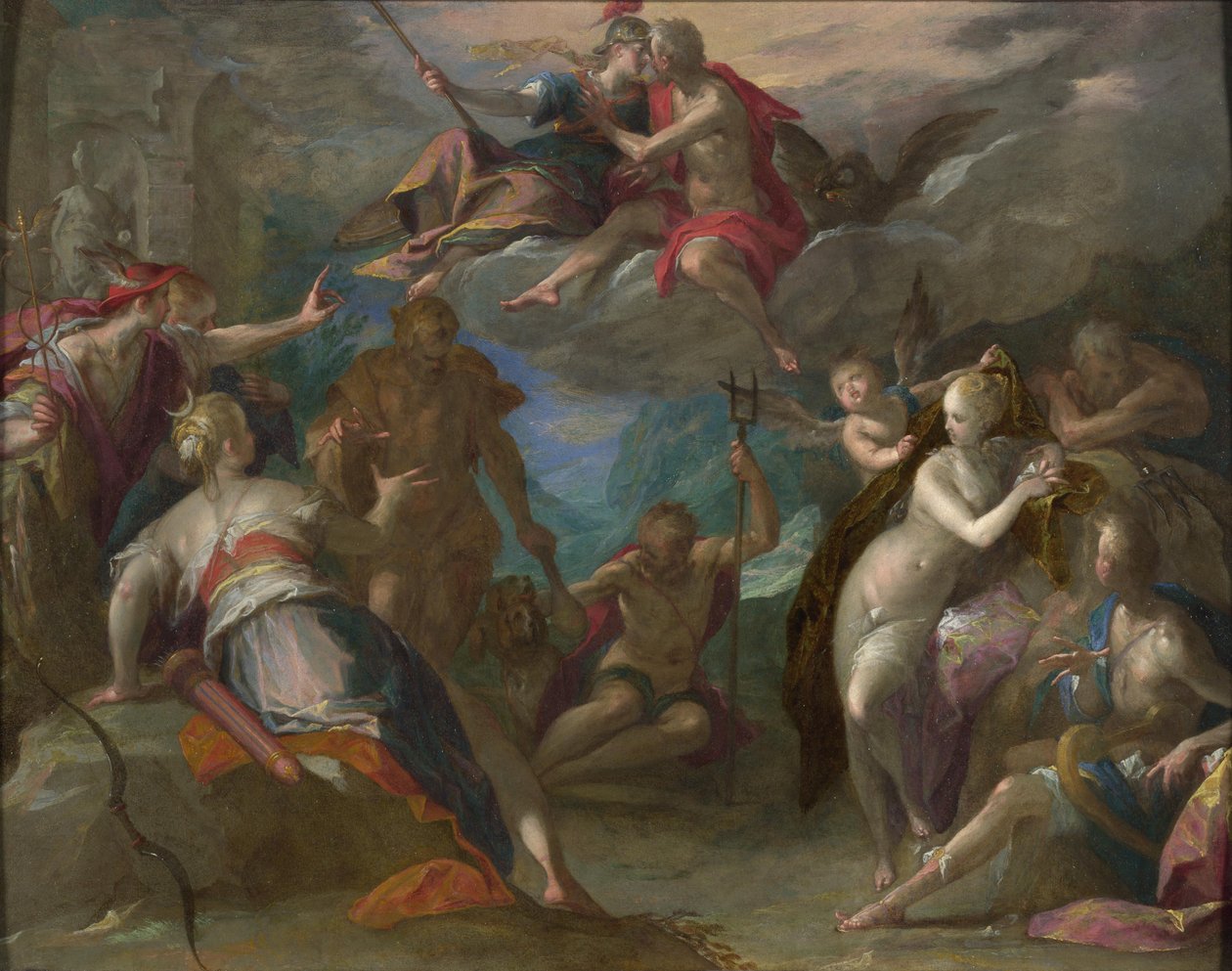 The Amazement of the Gods av Hans von Aachen  