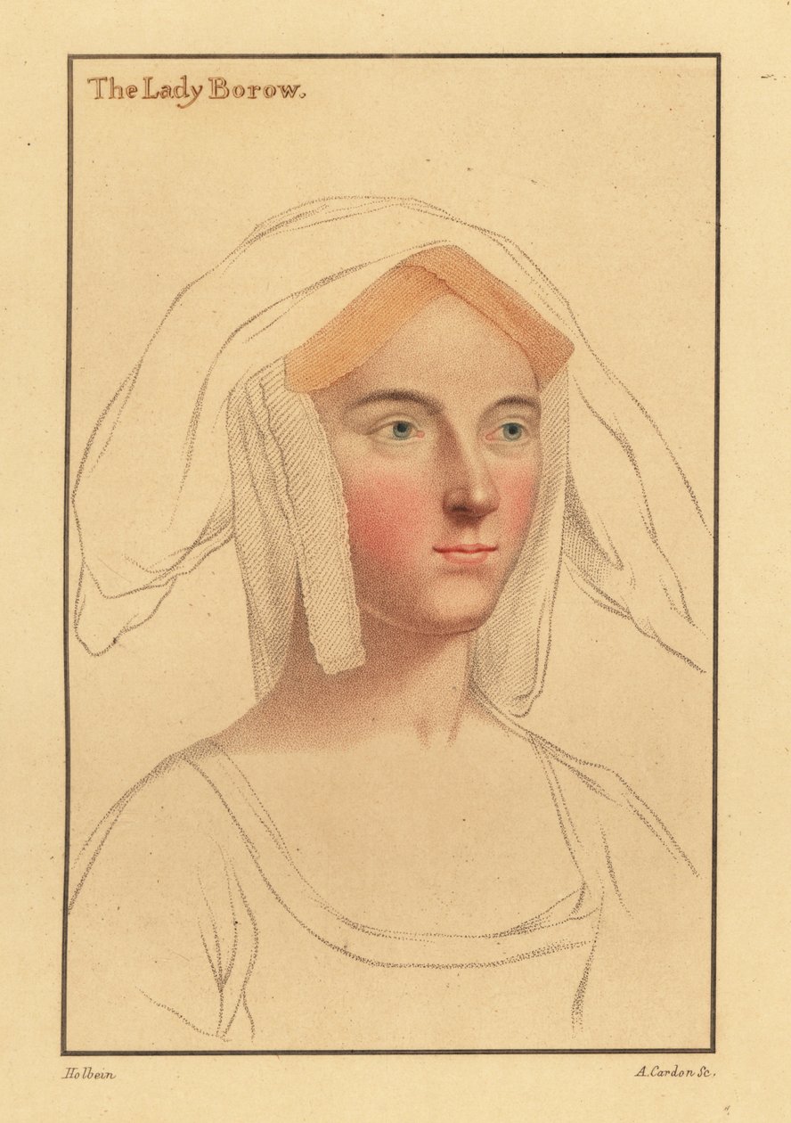 Alice London eller Catherine Clifton eller Catherine Parr., 1812 (gravyr) av Hans (after) Holbein the Younger