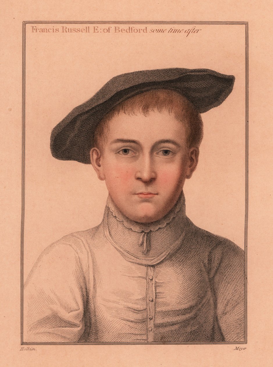 Francis Russell, 2nd Earl of Bedford., 1812 (gravyr) av Hans (after) Holbein the Younger