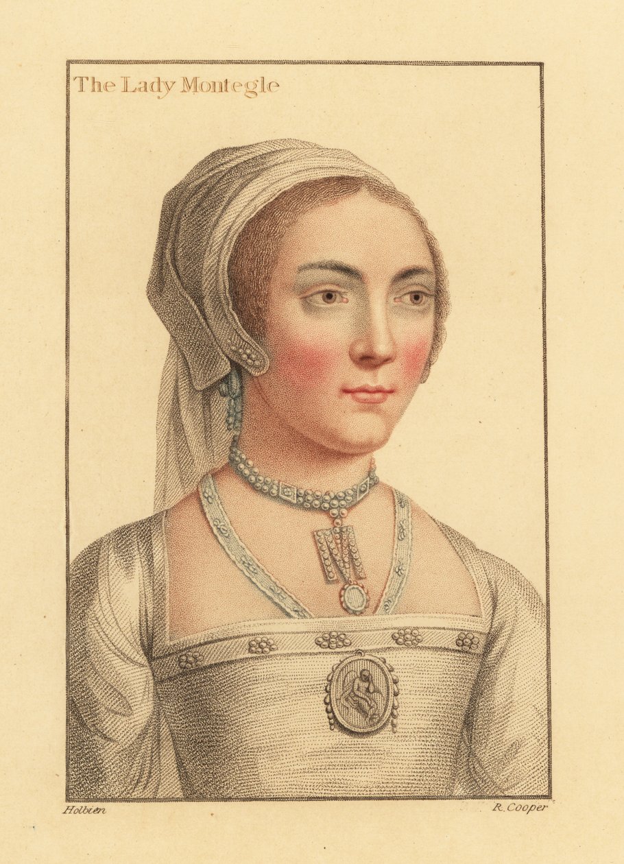 Lady Mary Brandon, baronessan Monteagle av Hans (after) Holbein the Younger