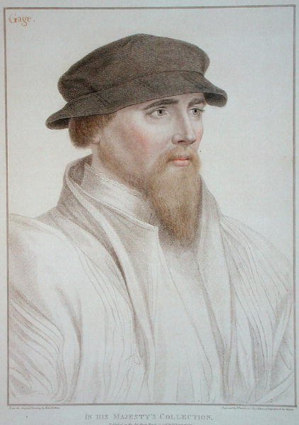Porträtt av John Gaye (d.1557) graverad av Francesco Bartolozzi (1727-1815) 1796 (gravyr) av Hans (after) Holbein the Younger
