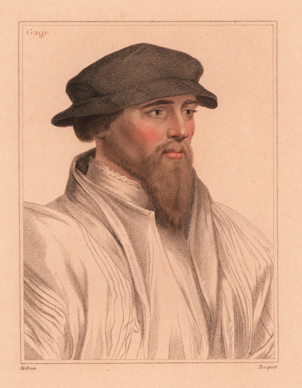 Sir John Gage, engelsk hovman och politiker av Hans (after) Holbein the Younger