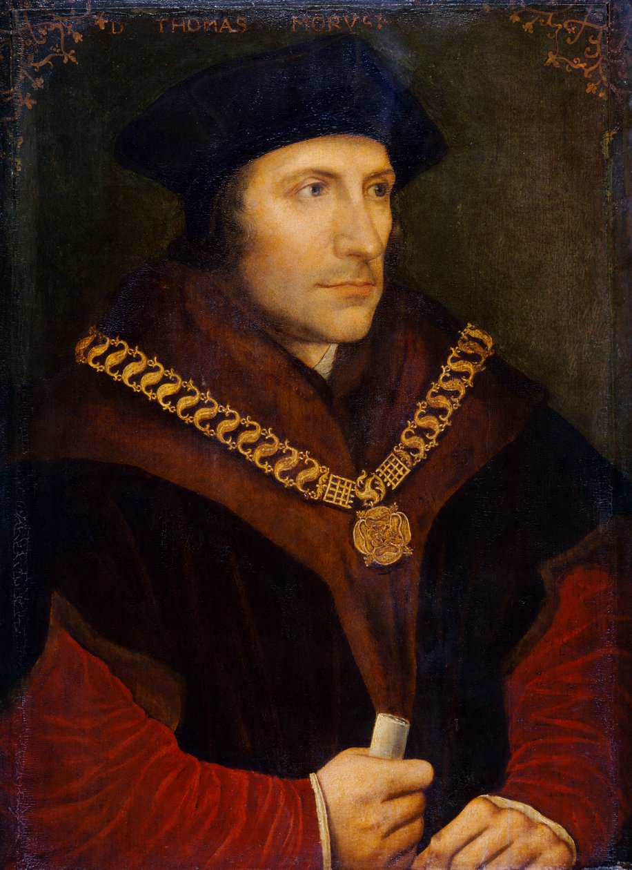 Sir Thomas More c.1600 (olja på duk) av Hans (after) Holbein the Younger