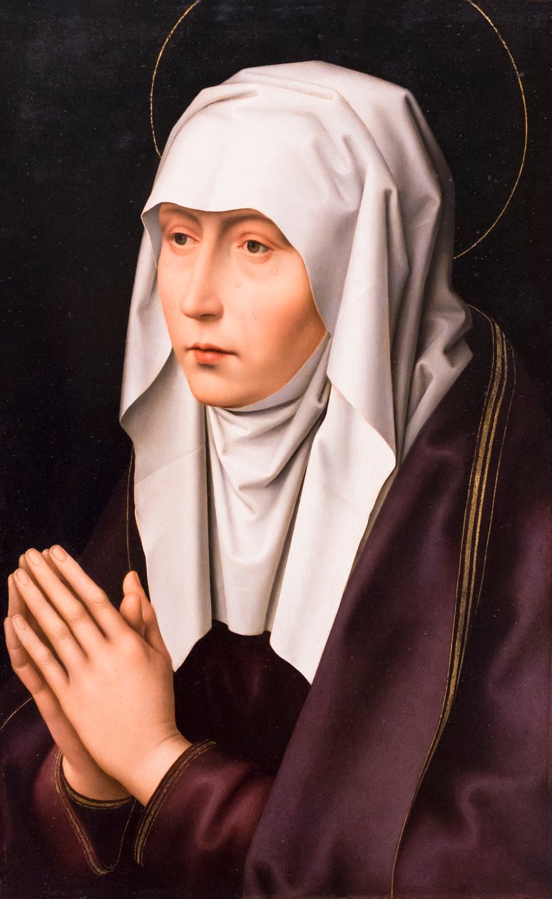 Vår Fru av sorger av Hans (after) Memling