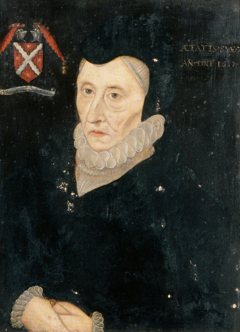 Bess av Hardwick, grevinnan av Shrewsbury, ca 1720 (olja på pannå) av Hans (follower of) Holbein the Younger