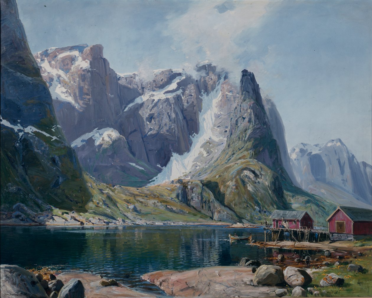 Northlandfjord c.1890 (olja på duk) av Hans Andreas Dahl