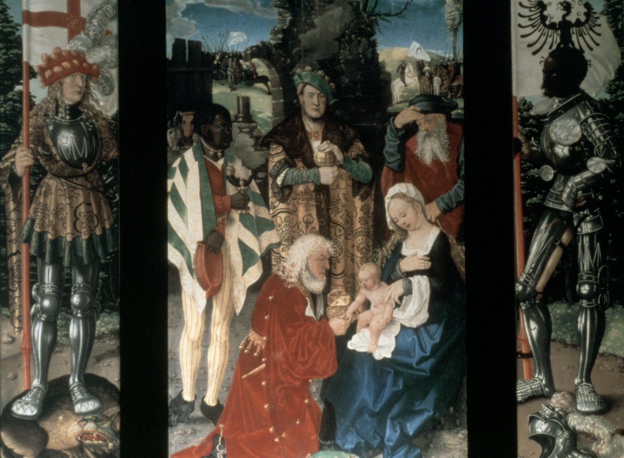 Tillbedjan av Magi, 1507 av Hans Baldung