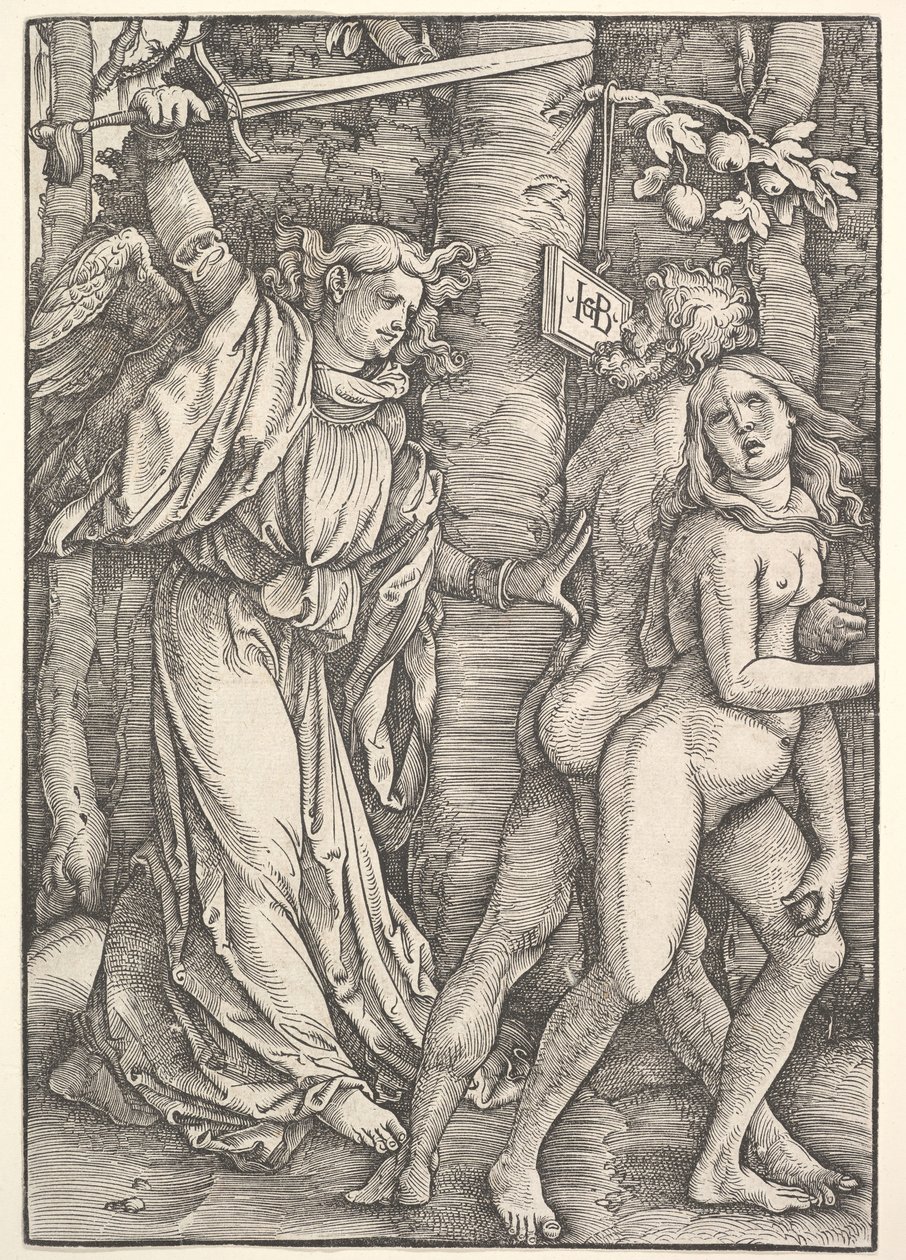 Utvisning från paradiset, 1514. av Hans Baldung