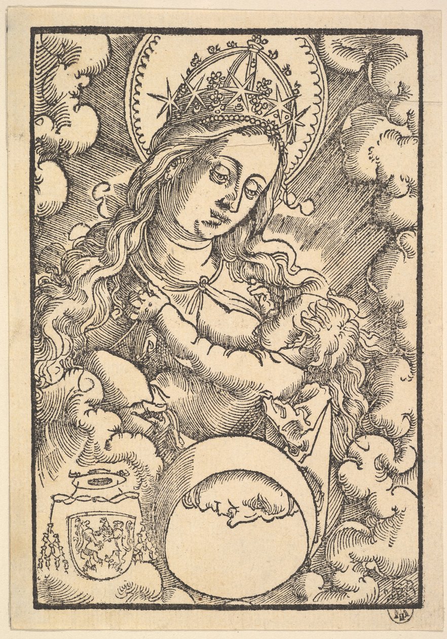Madonna Lactans, från Enchiridon poeticum, 1515 av Hans Baldung