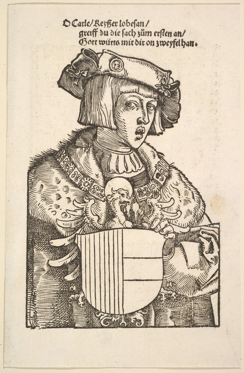 Porträtt av Karl V. av Hans Baldung
