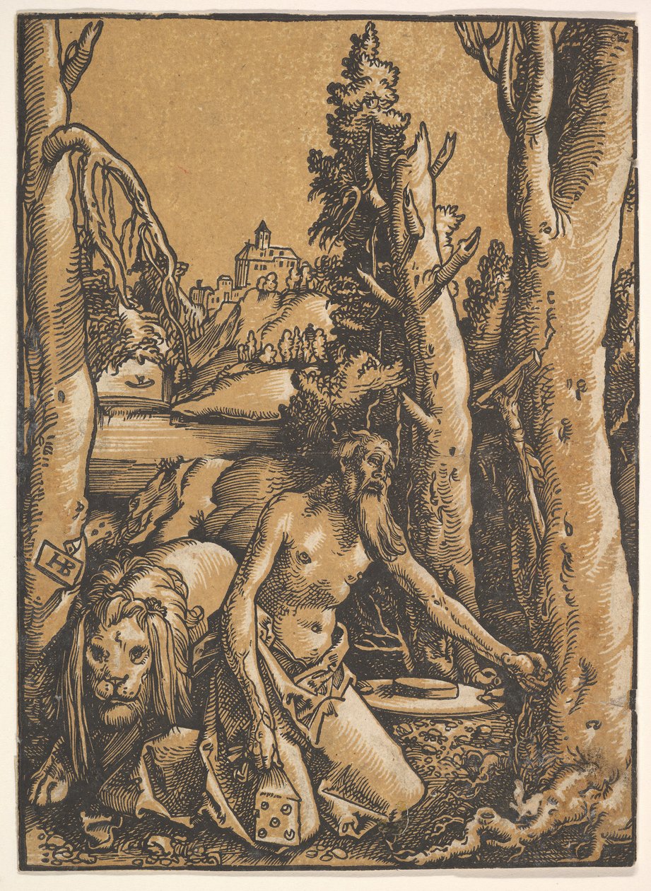 St. Hieronymus i öknen, ca. 1511. av Hans Baldung