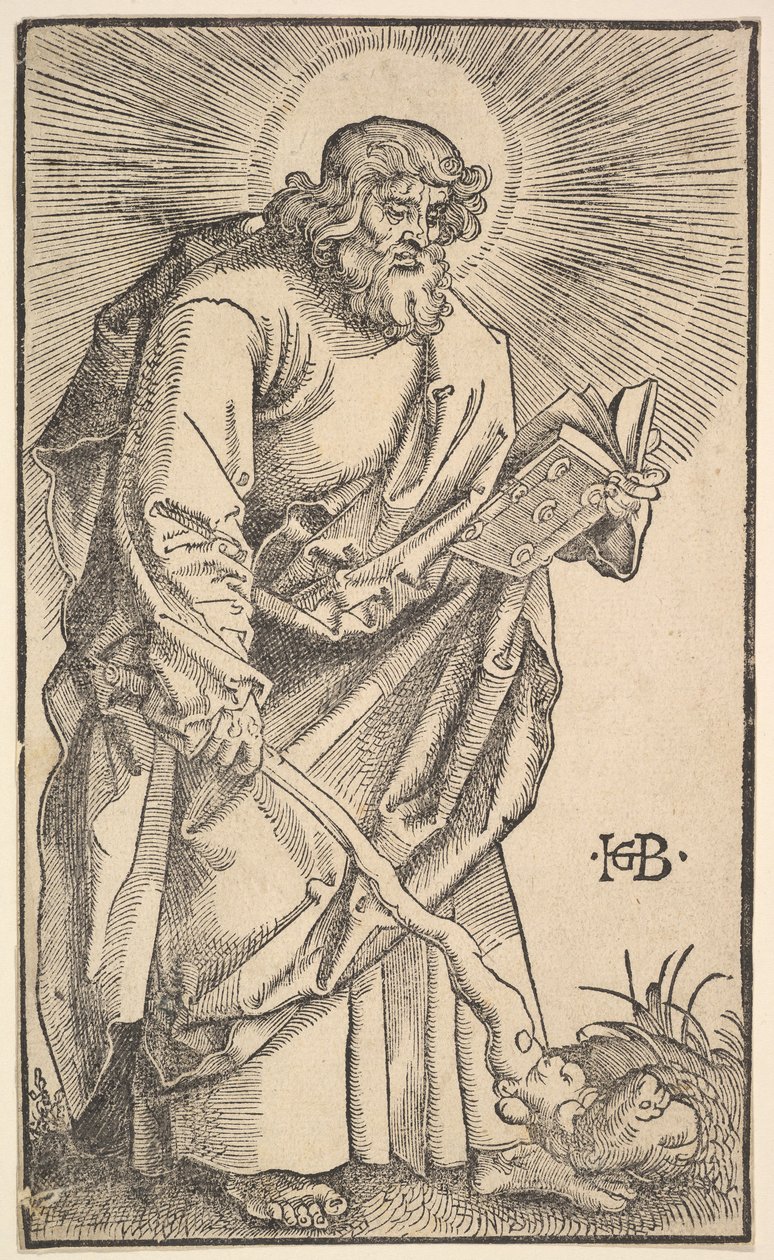 Den helige Judas Thaddaeus från Kristus och apostlarna, 1519. av Hans Baldung