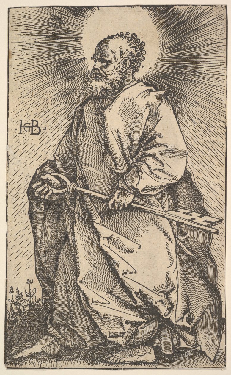 Sankt Petrus från Kristus och apostlarna, 1519. av Hans Baldung