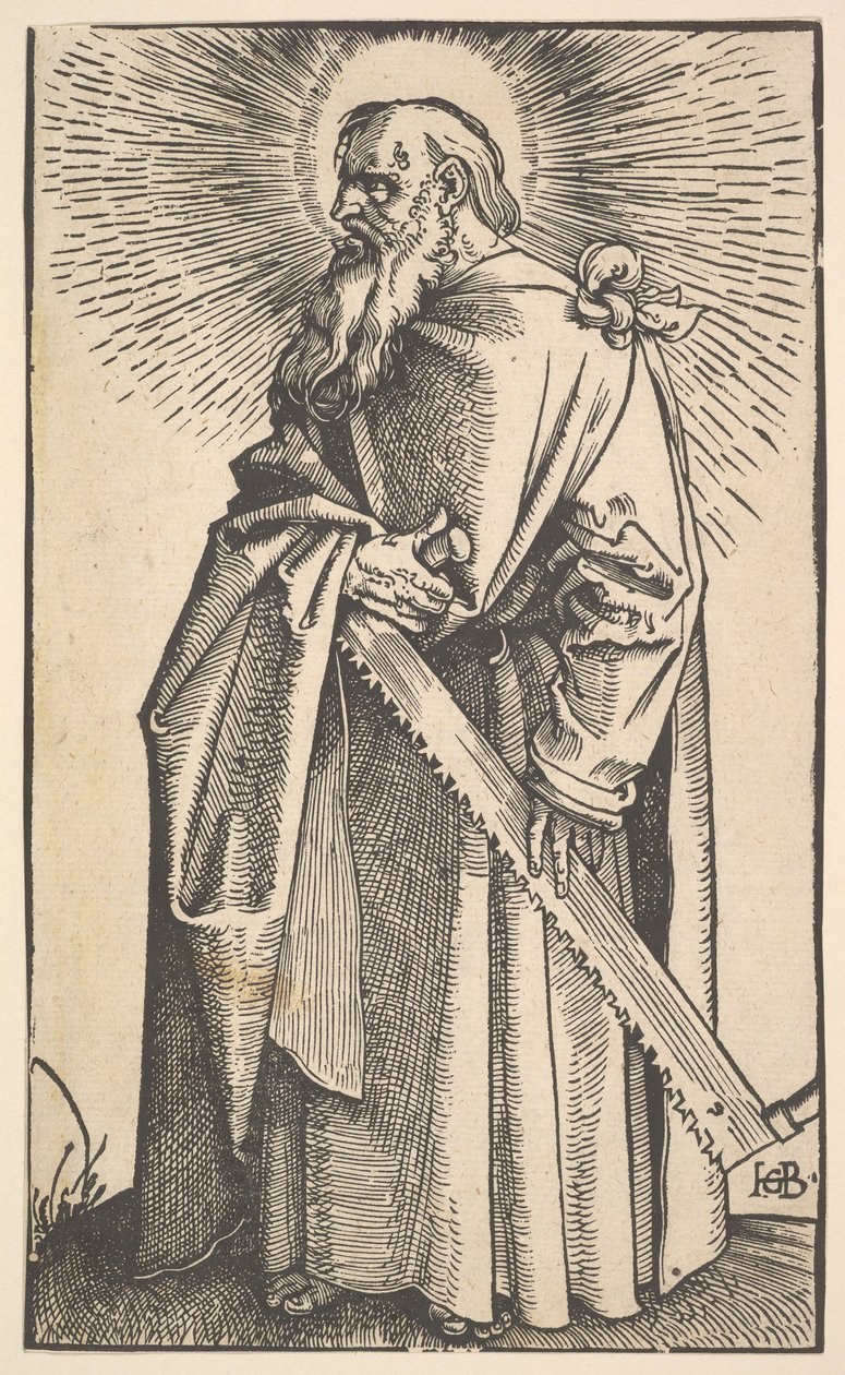 St. Simon från Kristus och apostlarna, 1519. av Hans Baldung