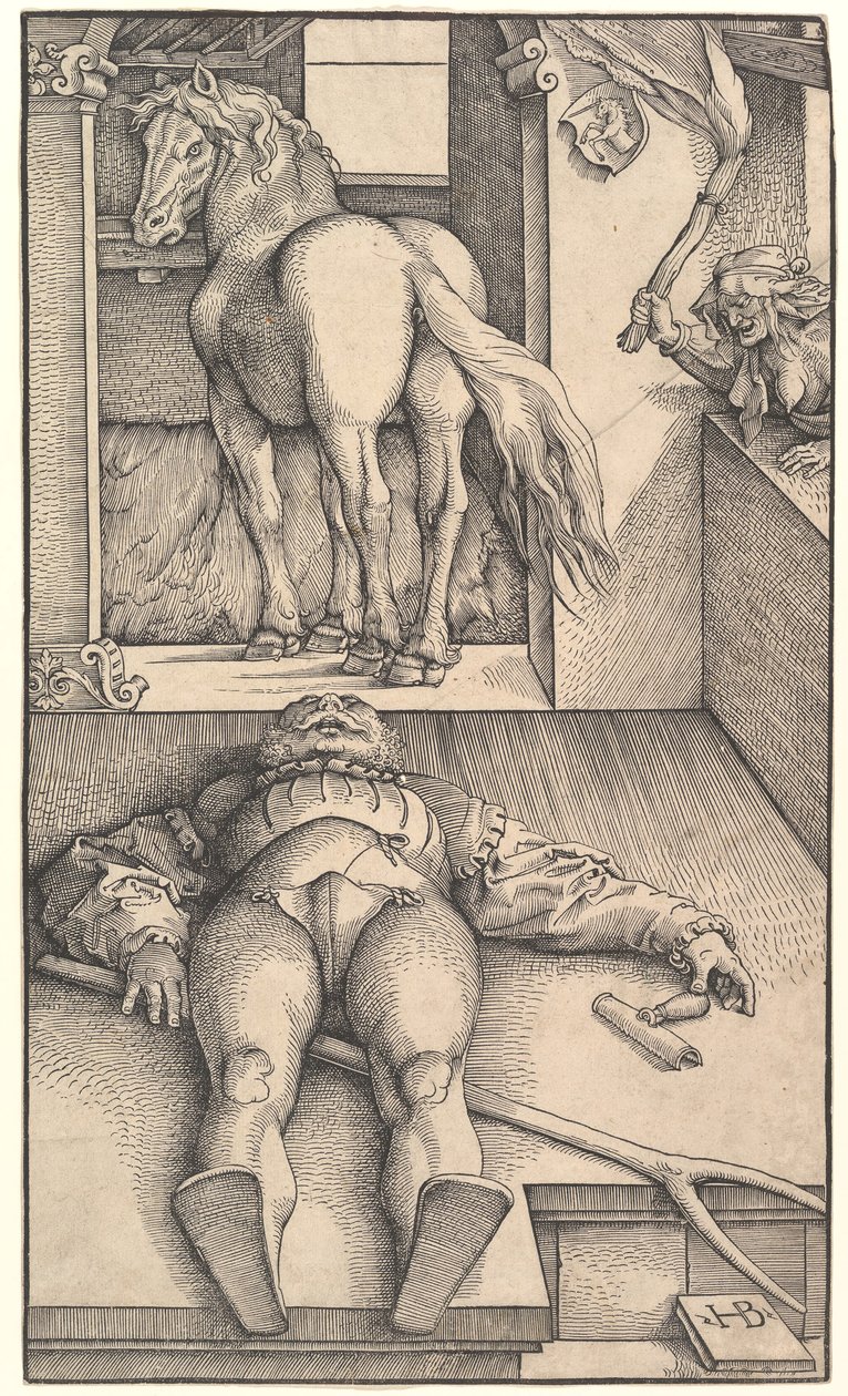 Den förhäxade brudgummen, ca. 1544. av Hans Baldung