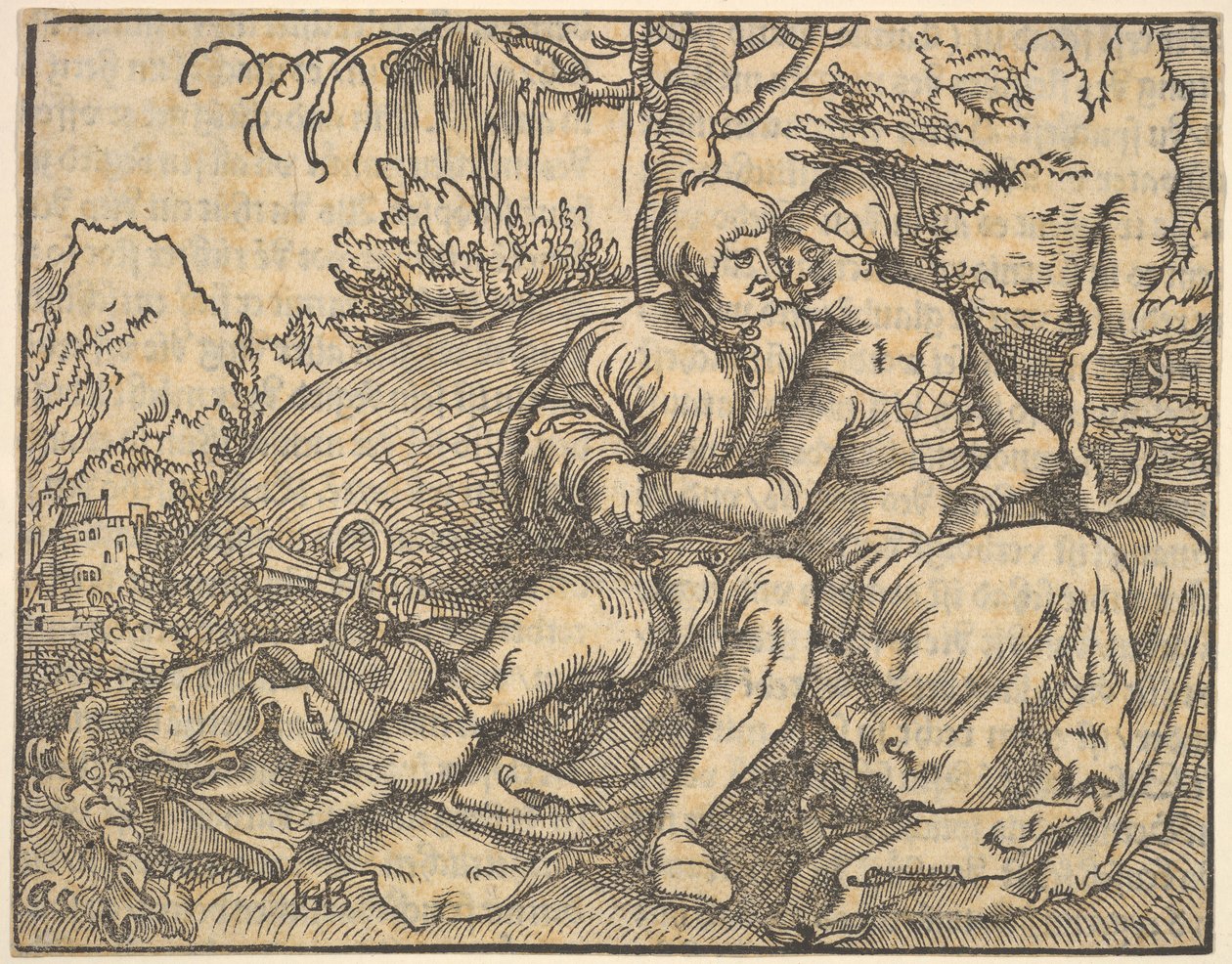 Det sjätte av tio budord, från The Toe Commandment. av Hans Baldung
