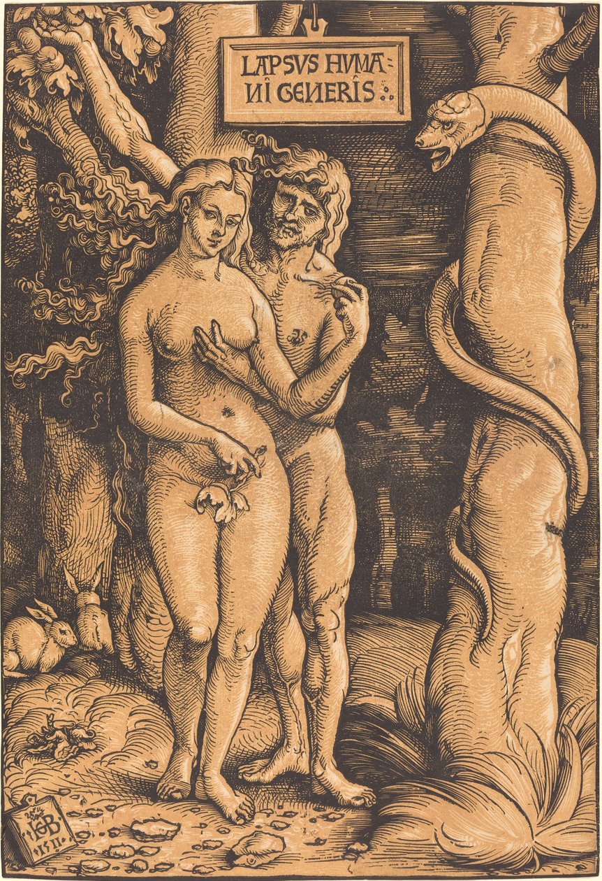 Adam och Eva av Hans Baldung Grien