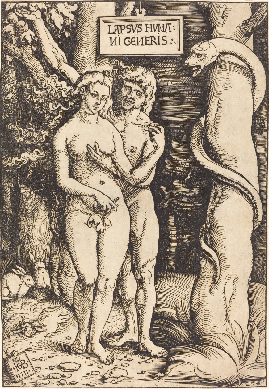 Adam och Eva av Hans Baldung Grien
