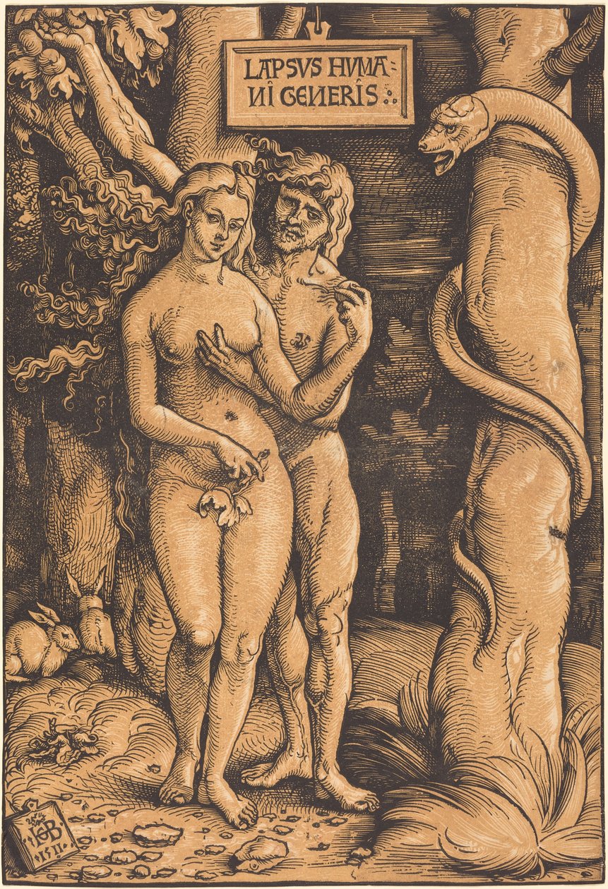 Adam och Eva av Hans Baldung Grien
