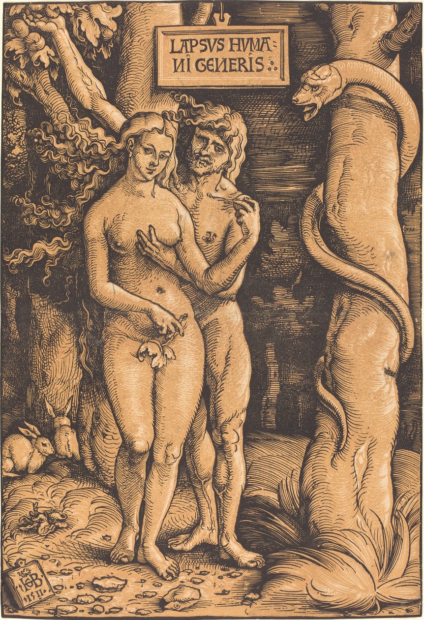 Adam och Eva av Hans Baldung Grien