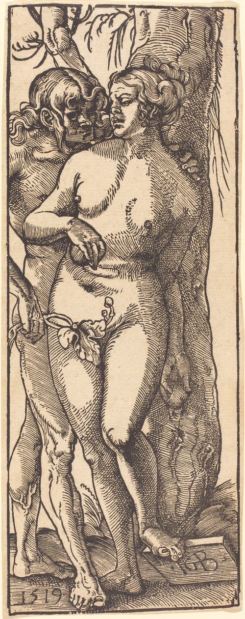 Adam och Eva, 1519 av Hans Baldung Grien