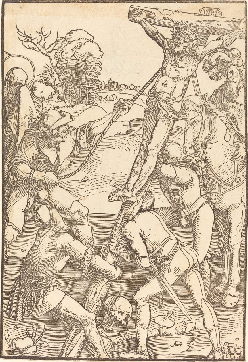 Kristus uppvuxen på korset av Hans Baldung Grien