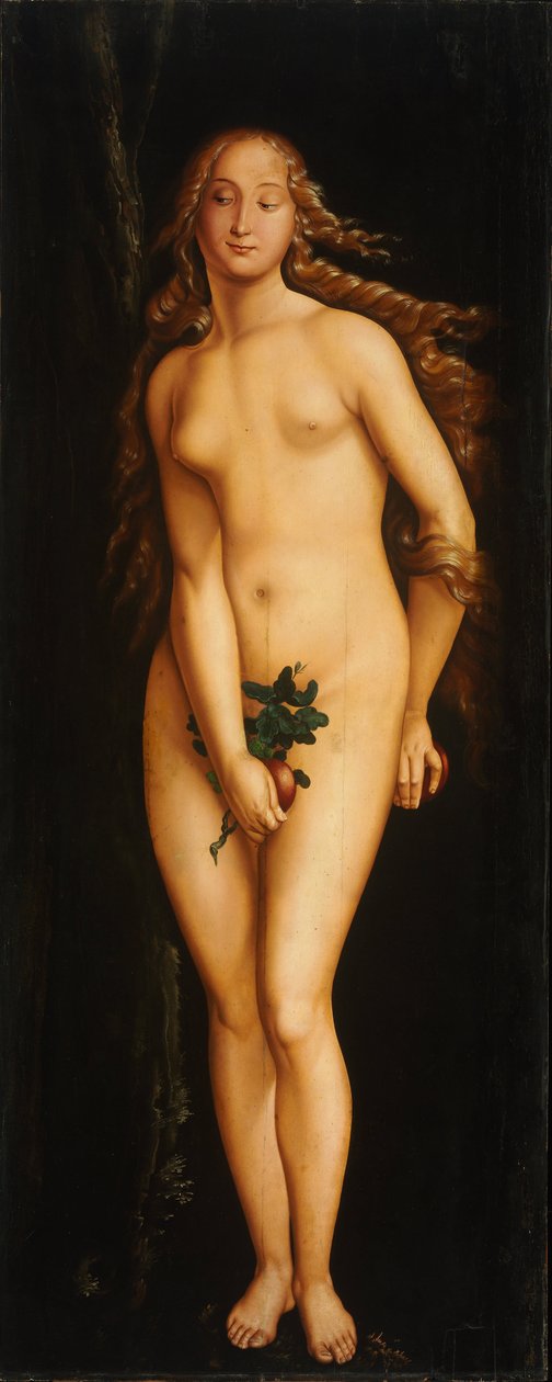 Eve - Peinture de Hans Baldung (1484-1545) - 1525-1526 - Olja på trä - 208x83,5 - Parfymmuseet, Budapest av Hans Baldung Grien