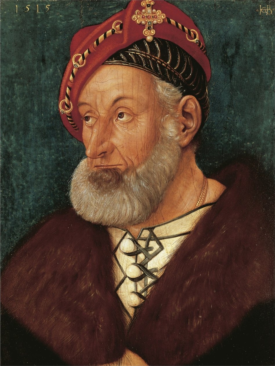 Tyska: Porträtt av markgreve Christoph I av Baden Markgreve Christoph I av Baden av Hans Baldung Grien