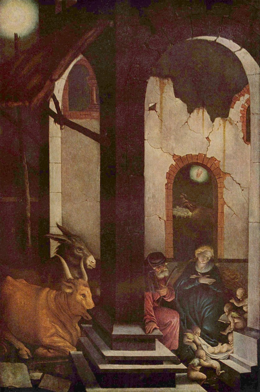 Tyska: Kristi födelse Födelsekyrkan av Hans Baldung Grien