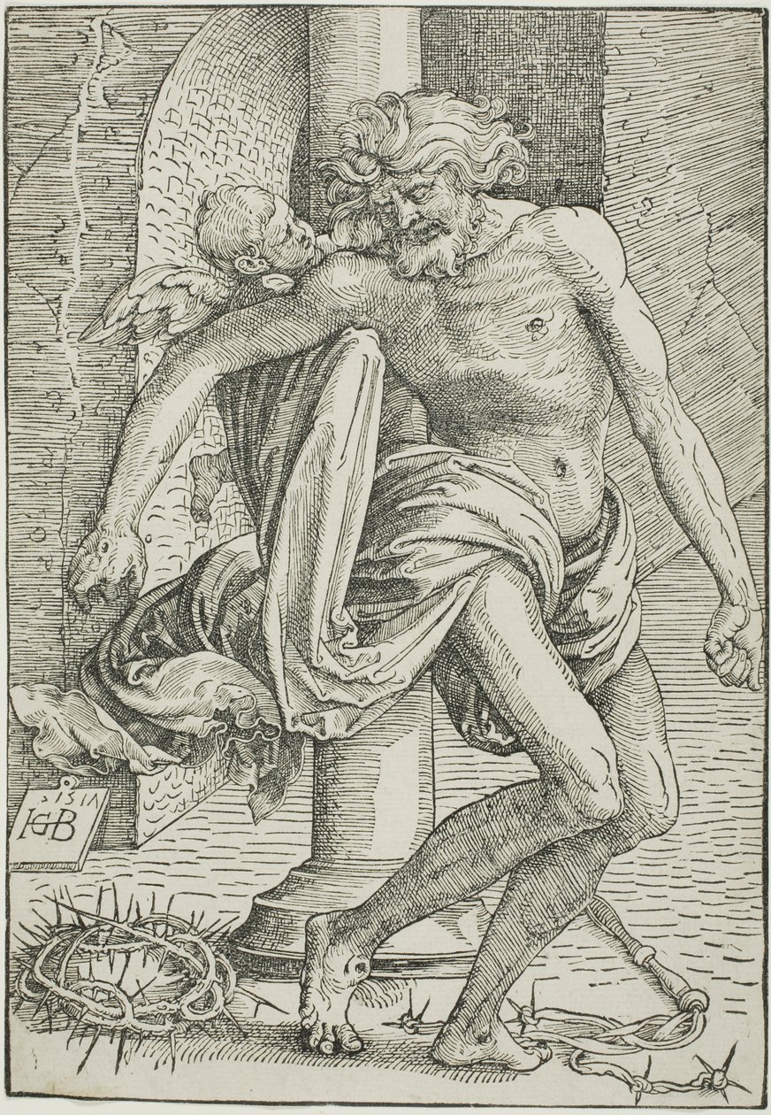 Sorgernas man före kolumnen av Hans Baldung Grien