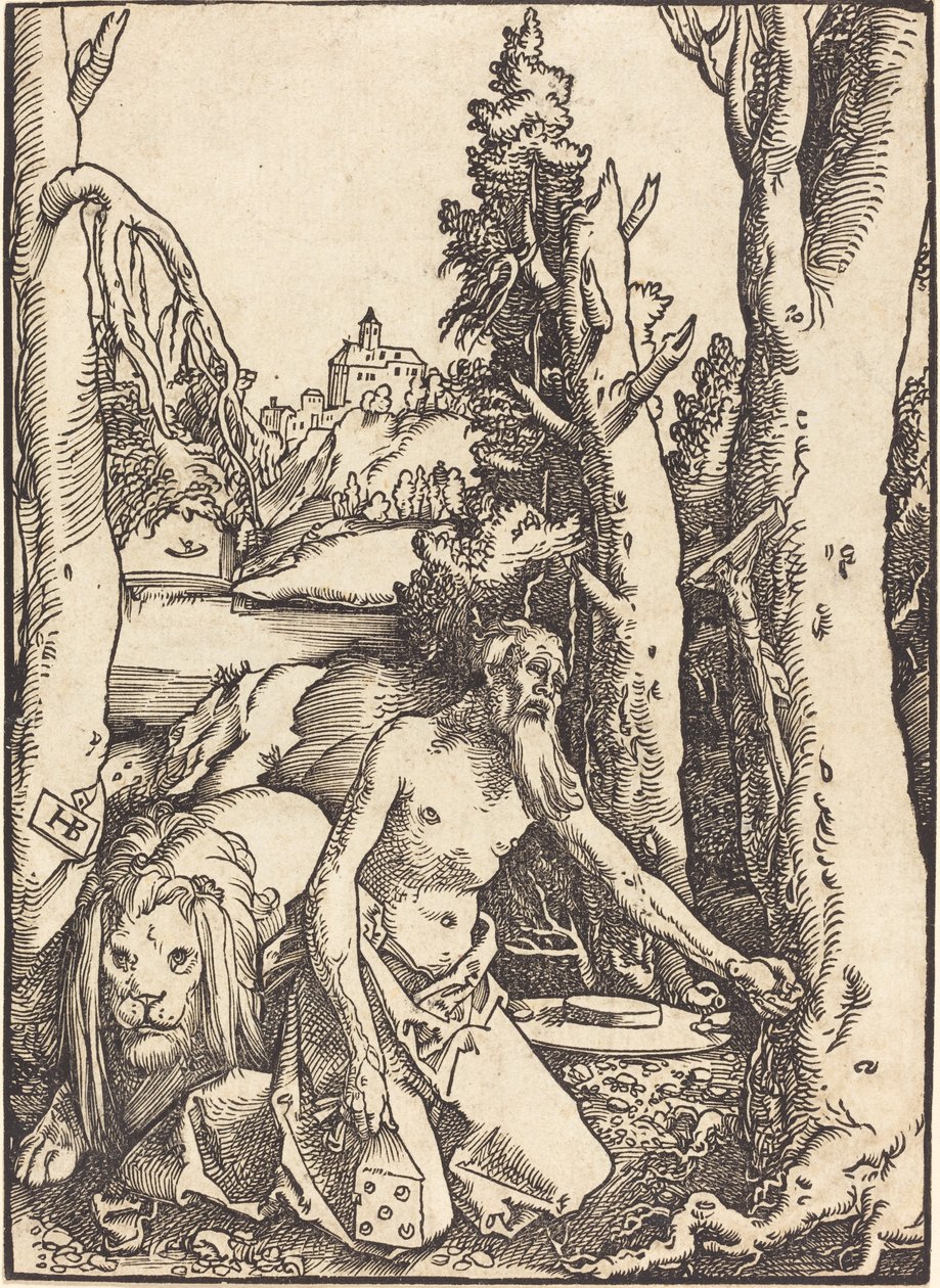 Saint Hieronymus i öknen av Hans Baldung Grien