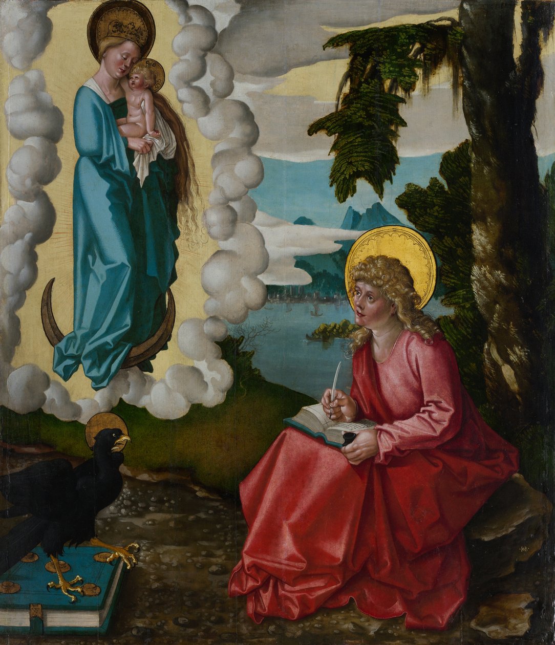 Sankt Johannes på Patmos, ca 1511 av Hans Baldung Grien