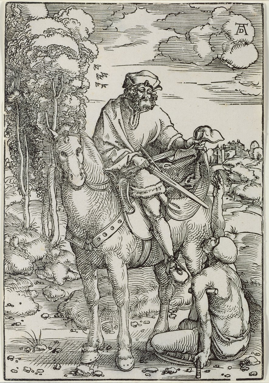 St. Martin delar sin mantel av Hans Baldung Grien