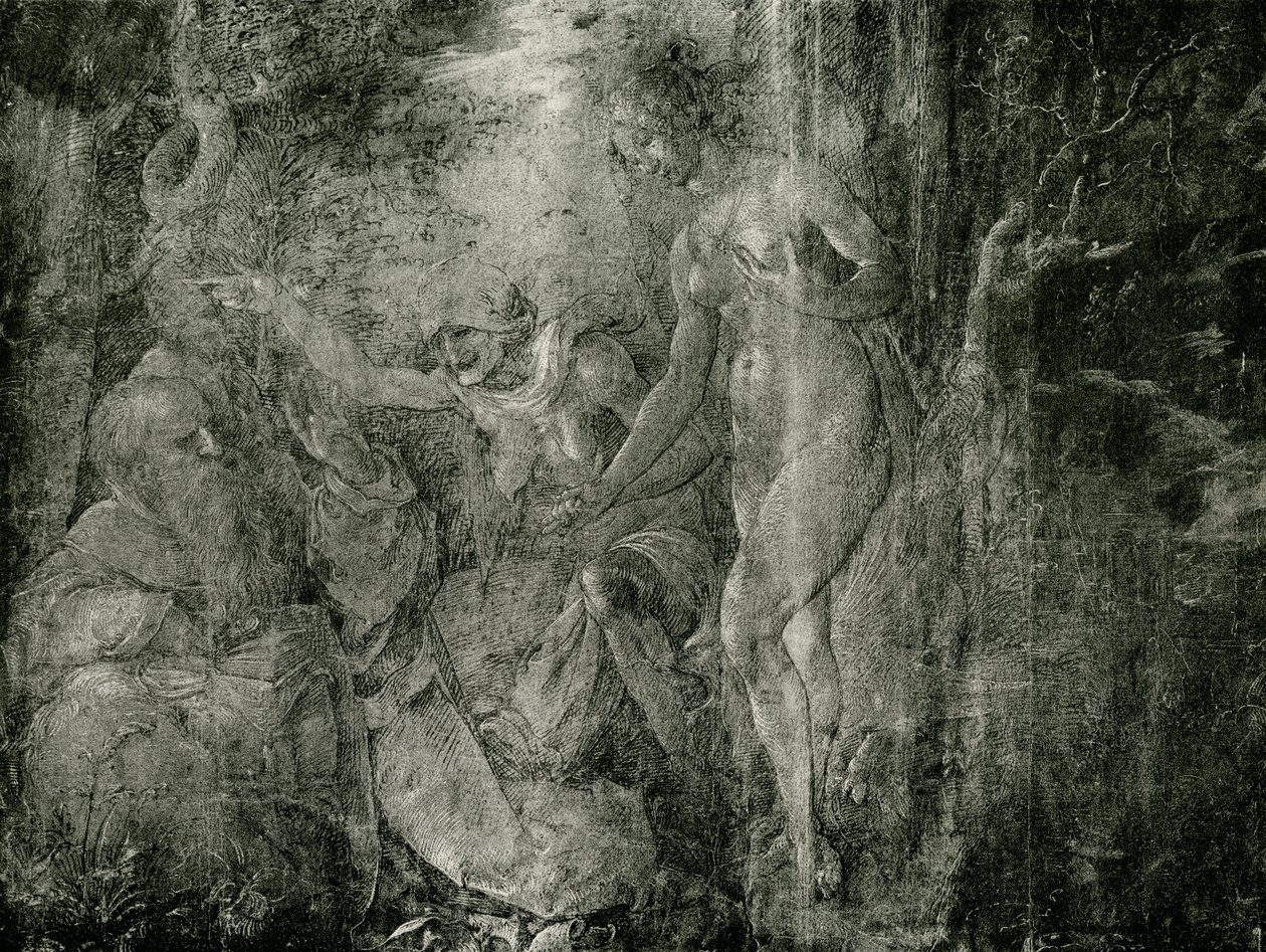Frestelse av St. Anthony av Hans Baldung Grien