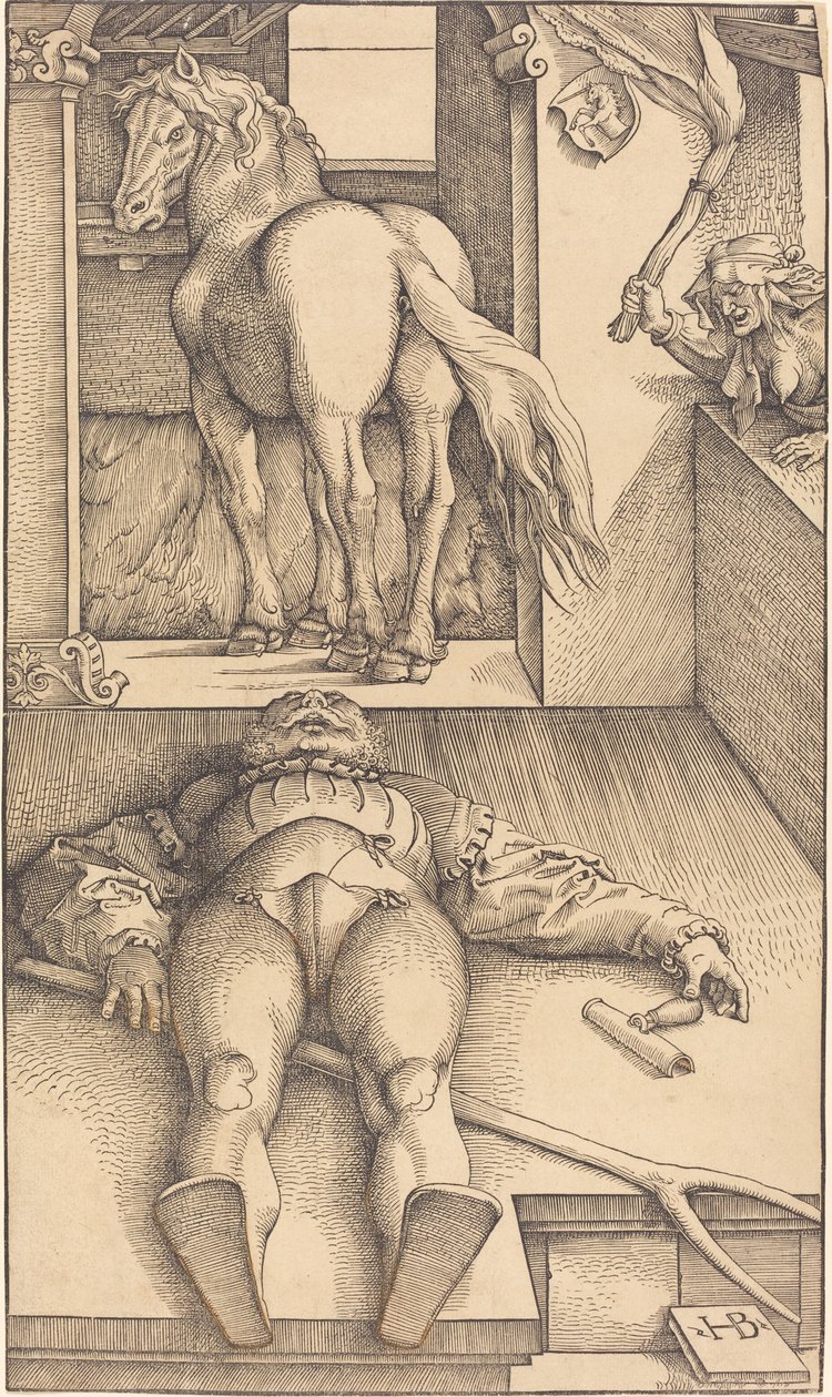 Den förhäxade brudgummen av Hans Baldung Grien