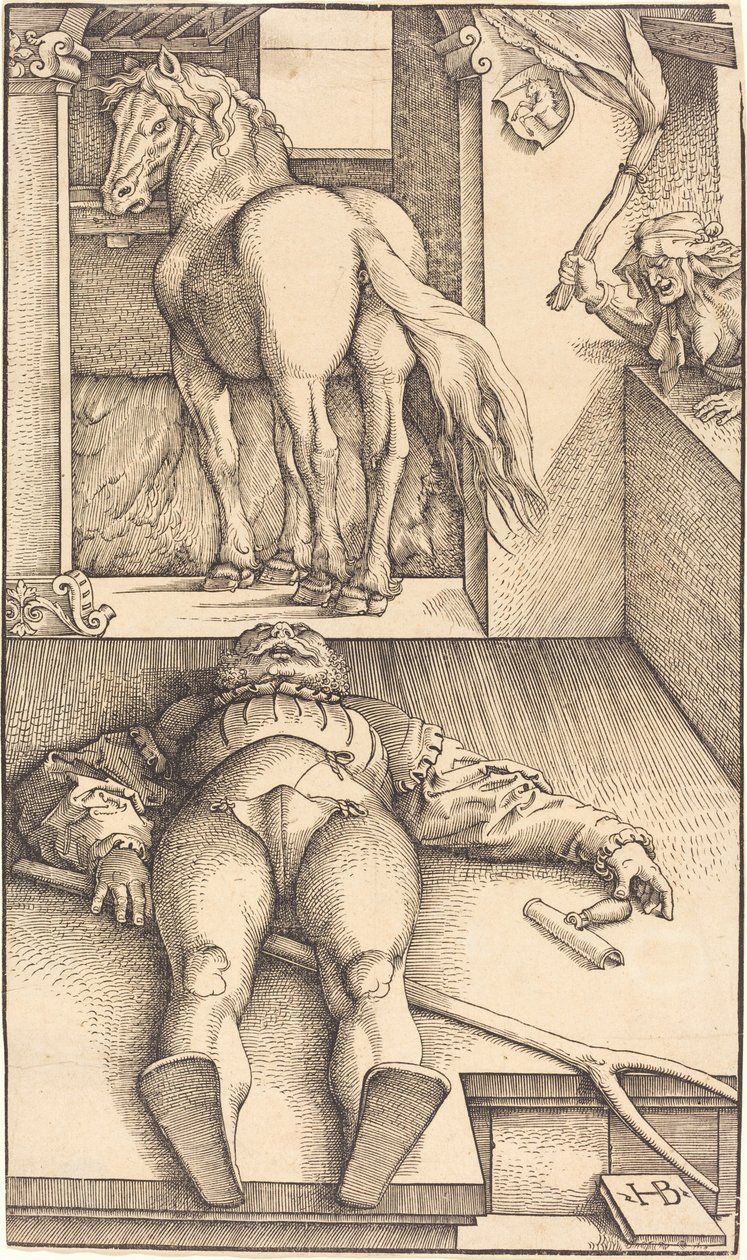 Den förhäxade brudgummen av Hans Baldung Grien