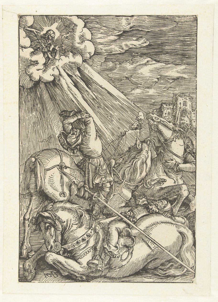 Paulus omvändelse, 1515-17 av Hans Baldung Grien