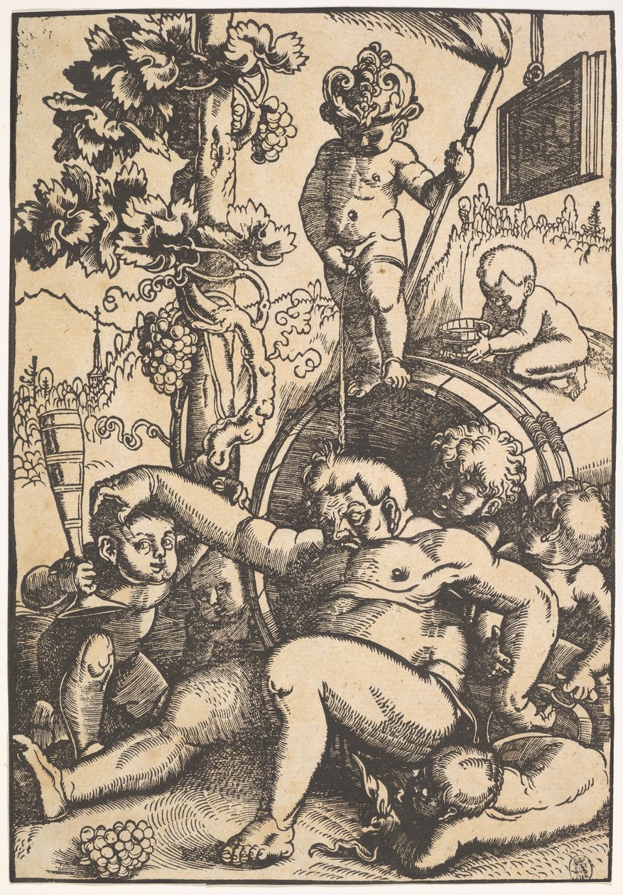 Den berusade Bacchus, ca 1520 av Hans Baldung Grien