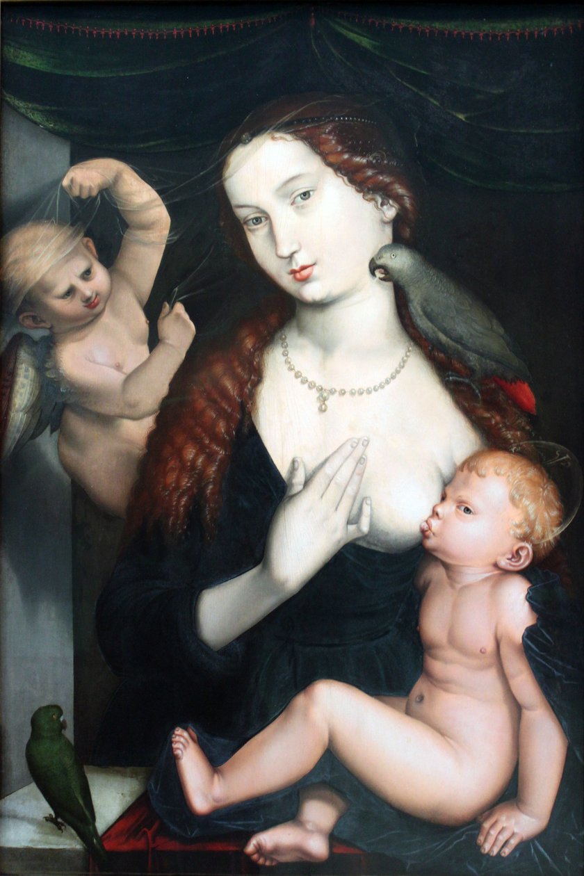 Madonnan med papegojorna av Hans Baldung Grien