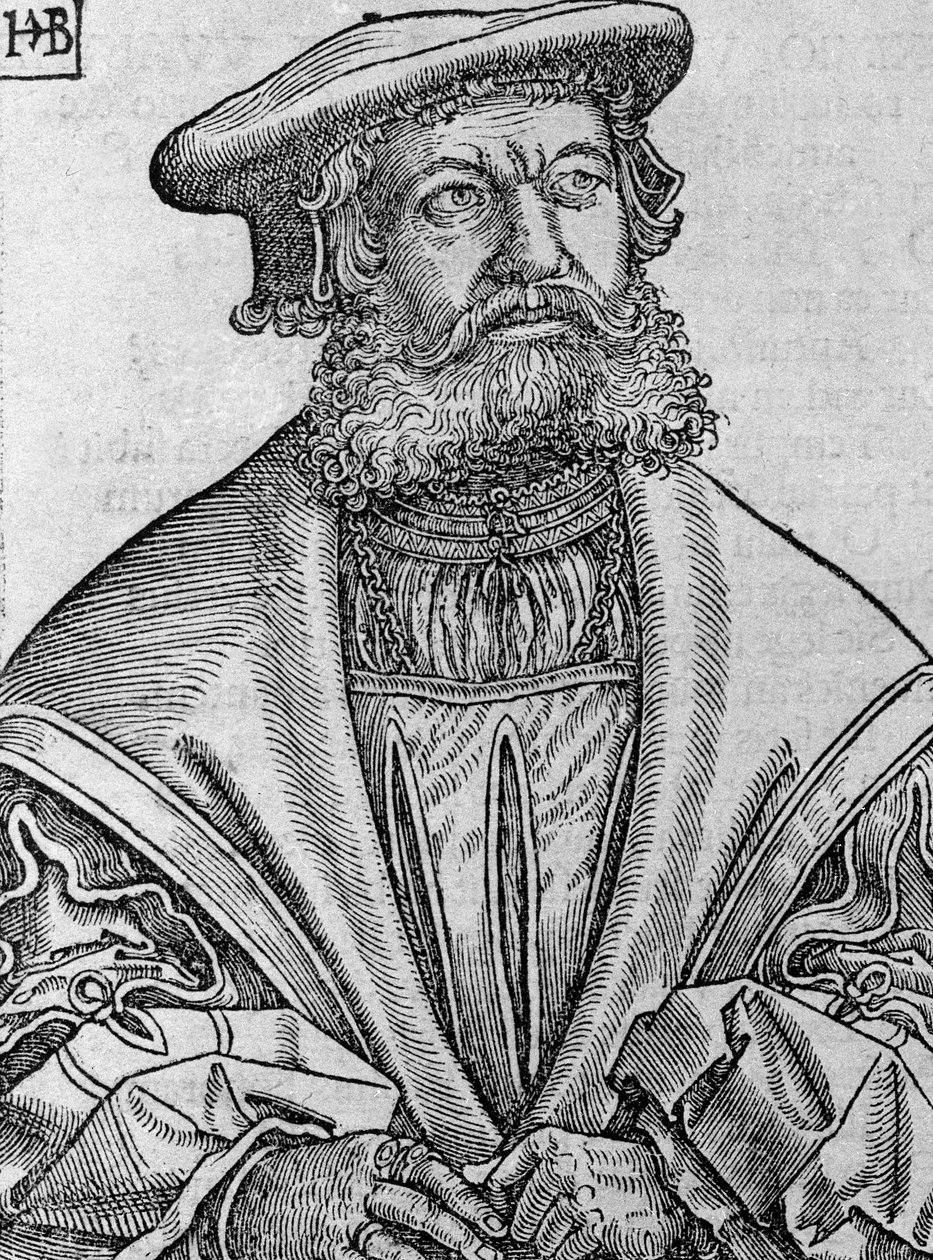 Helius Eobanus Hessus, 1534 av Hans Brosamer