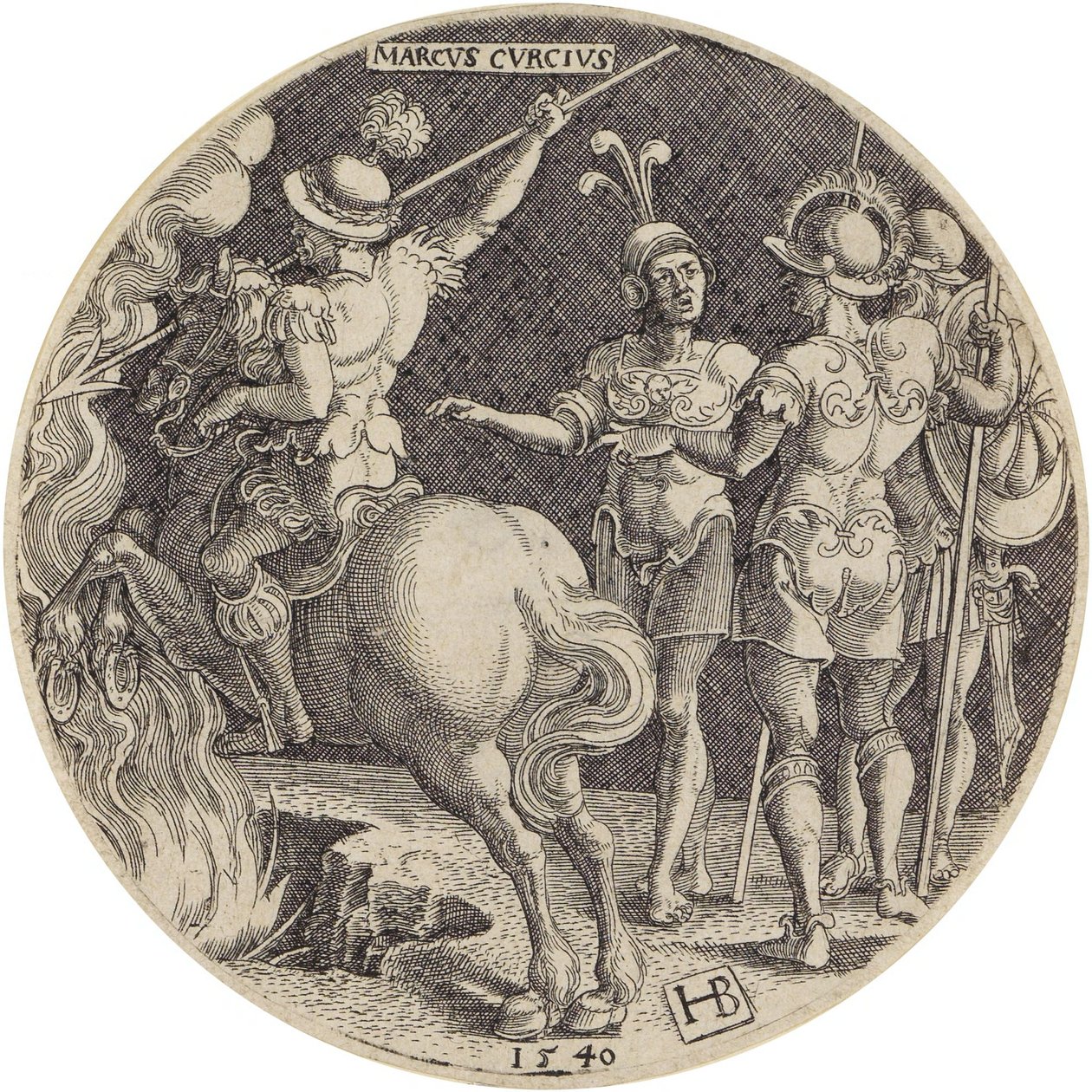 Marcus Curtius av Hans Brosamer