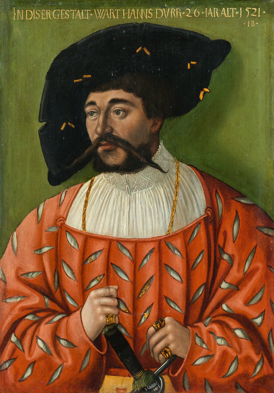 Porträtt av Hans Dürr av Hans Brosamer
