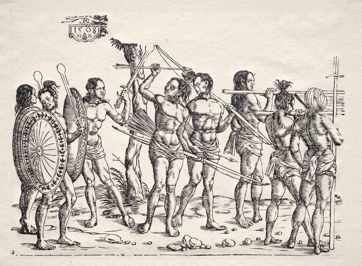 Kungen av Cochin, 1508. av Hans Burgkmair