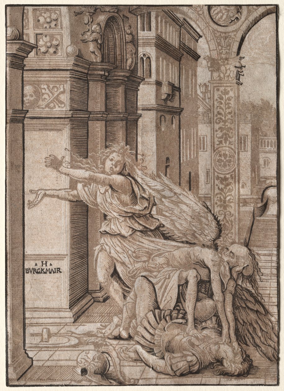 Älskarna överraskade av döden, 1510. av Hans Burgkmair