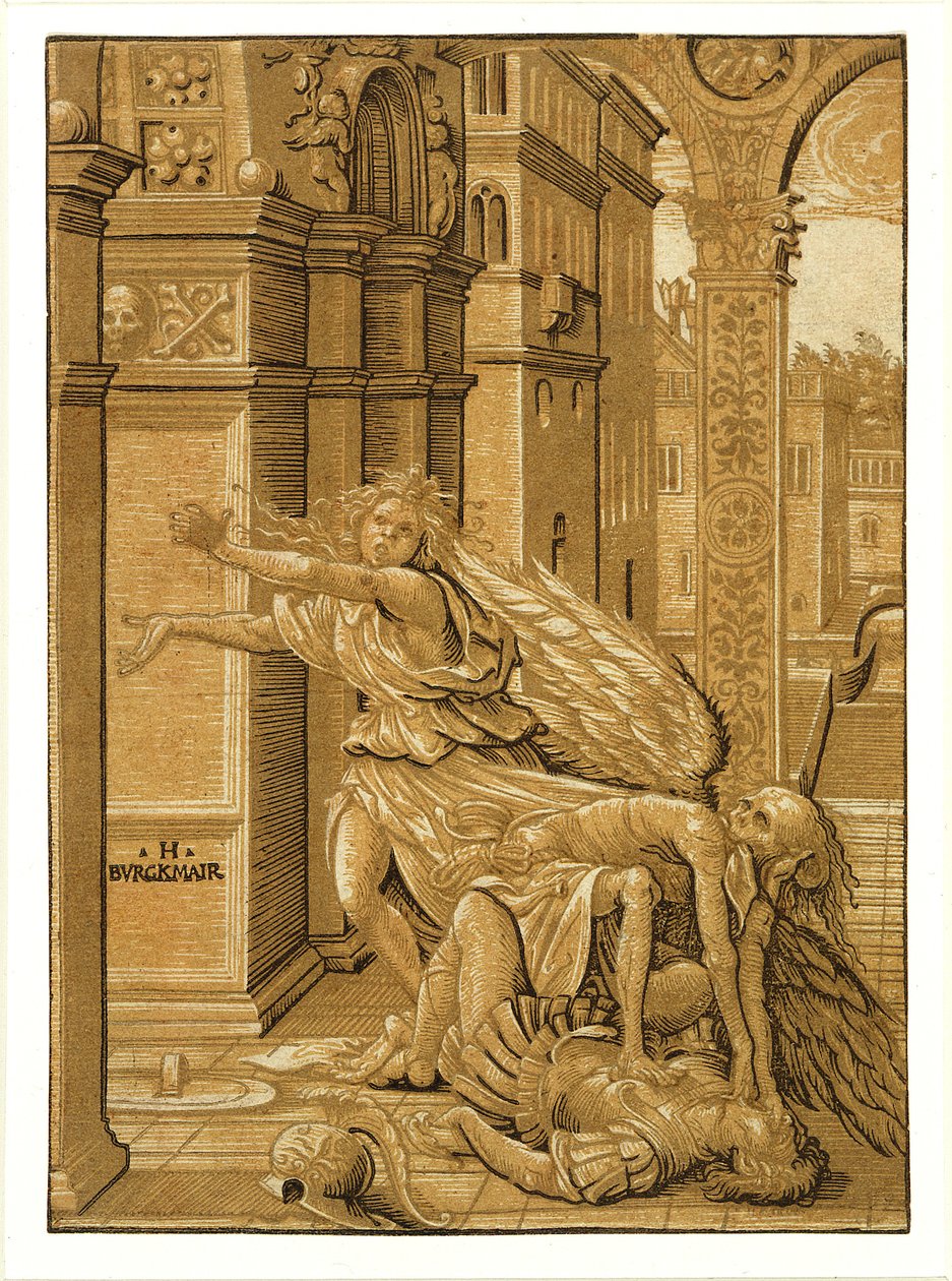 Älskare överraskade av döden av Hans Burgkmair the Elder